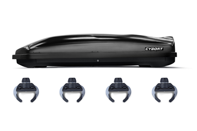 Автобокс CYBORT CarGO, 216x85x46 580л, черный Metallic - фото 46869