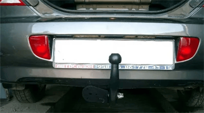Фаркоп для Kia Spectra седан 2004-2009 без подрезки бампера. Тип шара: A. Нагрузки: 1000/50 кг - фото 47366
