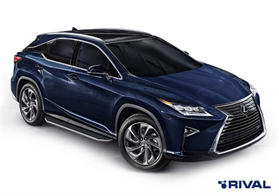 Порог-площадка "Premium" A180ALP + комплект крепежа, RIVAL, Lexus RX 2015- - фото 74064