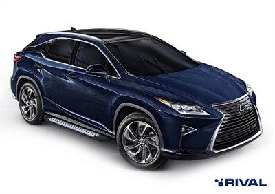 Порог-площадка "Bmw-Style" D180AL + комплект крепежа, RIVAL, Lexus RX 2015- - фото 74070