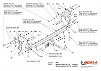 Фаркоп Mitsubishi Pajero III 5 дверей V70 2000-2007, Mitsubishi Montero III 5 дверей V70 2000-2007.