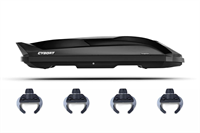 Автобокс CYBORT Inception, 206x86x40 480л, черный матовый, крабы Автобокс CYBORT Inception, 206x86x40 480л, черный матовый, крабы