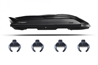 Автобокс CYBORT Inception, 206x86x40 480л, черный Metallic Автобокс CYBORT Inception, 206x86x40 480л, черный Metallic