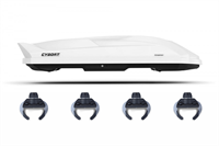 Автобокс CYBORT Inception, 206x86x40 480л, белый Titan Автобокс CYBORT Inception, 206x86x40 480л, белый Titan