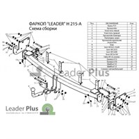 Фаркоп для Hyundai Santa Fe FE (CM) 2006-2012, Kia Sorento XM 2009-2012