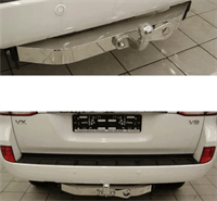 Фаркоп TOYOTA LAND CRUISER 200, 10/07-15, 15-, шар F оцинкованный, нержавеющая накладка Фаркоп TOYOTA LAND CRUISER 200, 10/07-15, 15-, шар F оцинкованный, нержавеющая накладка