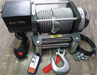 Лебедка электрическая 24V Electric Winch GRIZZLY 17000lbs / 7727 кг (блок управления/механизм влаго Лебедка электрическая 24V Electric Winch GRIZZLY 17000lbs / 7727 кг (блок управления/механизм влаго