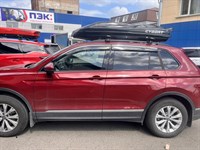 Автобокс CYBORT F1, 206*80*33, 410л, двухсторонний, черный мetallic, быстросъемные крепления Автобокс CYBORT F1, 206*80*33, 410л, двухсторонний, черный мetallic, быстросъемные крепления
