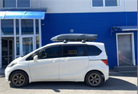 Автобокс CYBORT Jazz, 206x80x35 410л, двухстронний темно-серый матовый с защитным покрытием,крабы