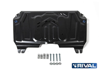 Защита картера + КПП + комплект крепежа, RIVAL, Сталь, Toyota Highlander 2010-2014-2017-2020, V - 3 Защита картера + КПП + комплект крепежа, RIVAL, Сталь, Toyota Highlander 2010-2014-2017-2020, V - 3