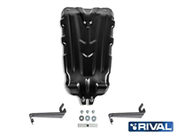 Защита редуктора + комплект крепежа, RIVAL, Сталь, Renault Duster 2021-, V - 1.3Т: 1.5d: 1.6: 2.0: п Защита редуктора + комплект крепежа, RIVAL, Сталь, Renault Duster 2021-, V - 1.3Т: 1.5d: 1.6: 2.0: п