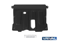 Защита картера + КПП + комплект крепежа, RIVAL, Сталь, Renault Duster 2021-, V - 1.3Т: 1.5d: 1.6/Ren Защита картера + КПП + комплект крепежа, RIVAL, Сталь, Renault Duster 2021-, V - 1.3Т: 1.5d: 1.6/Ren