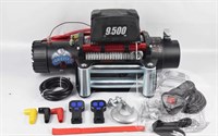 Лебедка электрическая 12V Electric Winch GRIZZLY 9500lbs / 4310кг кевлар. трос 10мм