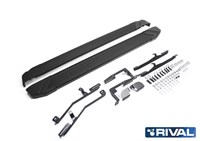 Порог-площадка "Black" F173ALB + комплект крепежа, RIVAL, Mitsubishi ASX 2010-2013-2015; 2017-/Mitsubishi Outlander 2007-2010-2019 Порог-площадка "Black" F173ALB + комплект крепежа, RIVAL, Mitsubishi ASX 2010-2013-2015; 2017-/Mitsubishi Outlander 2007-2010-2019