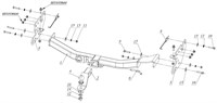 Фаркоп на Mitsubishi Pajero Sport II 2008-2016, Mitsubishi Pajero Sport III 2016-2021 без подрезки Фаркоп на Mitsubishi Pajero Sport II 2008-2016, Mitsubishi Pajero Sport III 2016-2021 без подрезки