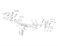 Фаркоп с хромированной накладкой на Mitsubishi Pajero Sport II 2008-2016,Mitsubishi Pajero Sport III