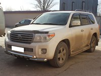 Дуга передняя d-76 с доп.накладками (5шт.) с загибами (Toyota LC 200 2013) Дуга передняя d-76 с доп.накладками (5шт.) с загибами (Toyota LC 200 2013)