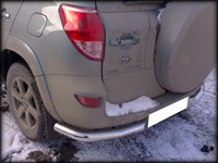 Защита заднего бампера уголки d-76 TOYOTA RAV-4 2006-2009 Защита заднего бампера уголки d-76 TOYOTA RAV-4 2006-2009