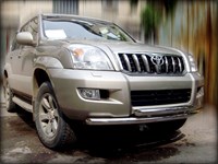 Дуга передняя по низу бампера d-60+60 Toyota Land Cruiser Prado 120 Дуга передняя по низу бампера d-60+60 Toyota Land Cruiser Prado 120