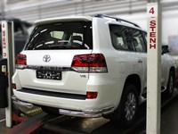 Защита заднего бампера уголки d-76+53 (Toyota LC 200 2015-) Защита заднего бампера уголки d-76+53 (Toyota LC 200 2015-)