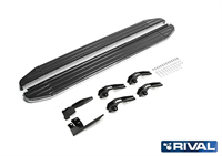 Порог-площадка "Premium" A173ALP + комплект крепежа, RIVAL, Opel Antara 2010-2015/Chevrolet Captiva 2013-2016 Порог-площадка "Premium" A173ALP + комплект крепежа, RIVAL, Opel Antara 2010-2015/Chevrolet Captiva 2013-2016
