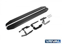Порог-площадка "Premium-Black" A173ALB + комплект крепежа, RIVAL, Honda CR-V 2012-2016 Порог-площадка "Premium-Black" A173ALB + комплект крепежа, RIVAL, Honda CR-V 2012-2016