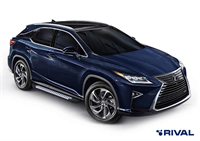 Порог-площадка "Bmw-Style" D180AL + комплект крепежа, RIVAL, Lexus RX 2015-